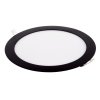 Černý vestavný LED panel kulatý 300mm 36W 24V RGB+CCT