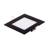Černý vestavný LED panel hranatý 120 x 120mm 9W 24V RGB+CCT