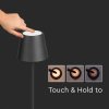 Černá LED stojací nabíjecí lampa 500-1300mm 4W IP54