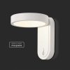 Bílé fasádní LED svítidlo kulaté s nastavitelnou hlavou 5W IP65