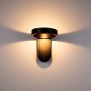 Černé fasádní LED svítidlo kulaté s nastavitelnou hlavou 5W IP65