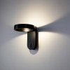 Černé fasádní LED svítidlo kulaté s nastavitelnou hlavou 5W IP65