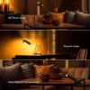 Černá LED stolní nabíjecí magnetická lampa 3v1 3W
