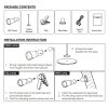 Černá LED stolní nabíjecí magnetická lampa 3v1 3W