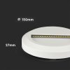 Bílé LED schodišťové svítidlo kulaté 2W IP65
