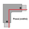 L spojka pro vestavnou 3F lištu