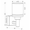 Černé fasádní LED svítidlo Saponia 12W IP65