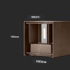 Corten fasádní LED svítidlo hranaté 11W IP65
