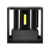 Černé fasádní LED svítidlo hranaté 11W IP65