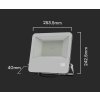 Černý LED reflektor 100W Premium s 1m kabelem