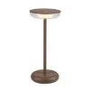 Karamelová zahradní nabíjecí lampa Konin 6W 26cm