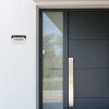 Černé fasádní solární LED svítidlo s pohybovým čidlem Brezno 3,2W IP44