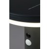 Antracitové fasádní solární LED svítidlo s pohybovým čidlem Alaska 10W IP44