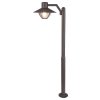 Hnědá zahradní lampa Almada pro žárovku E27 103cm