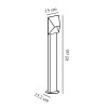 Bílá zahradní lampa Pontio pro žárovku GU10 85cm