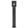 Černá zahradní lampa Pontio pro žárovku GU10 85cm