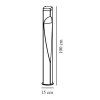 Antracitová zahradní lampa Concordia pro žárovku GU10 100cm