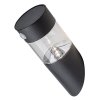 Černé fasádní solární LED svítidlo s pohybovým čidlem Kapuas 1,5W IP44