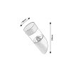 Černé fasádní solární LED svítidlo s pohybovým čidlem Kapuas 1,5W IP44