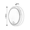 Černé fasádní LED svítidlo s pohybovým čidlem Hitura 15W IP54