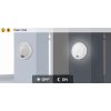 Černé fasádní LED svítidlo s pohybovým čidlem Hitura 15W IP54
