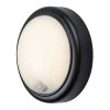 Černé fasádní LED svítidlo s pohybovým čidlem Hitura 15W IP54