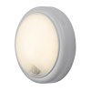 Bílé fasádní LED svítidlo s pohybovým čidlem Hitura 15W IP54