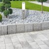 Chromový zahradní sloupek s pohybovým čidlem Inox Torch pro žárovku E27 45cm