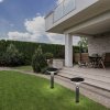 Antracitové zahradní solární LED svítidlo s pohybovým čidlem Alaska 10W IP44 38cm