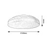 Bílé stropní LED svítidlo s pohybovým čidlem Zenon 220mm 18W IP54 CCT