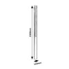 Antracitový zahradní LED sloupek Kalisz 30W IP65 230cm