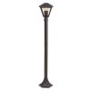 Černá zahradní lampa Paravento pro žárovku E27 102cm
