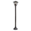 Černá zahradní lampa Paravento pro žárovku E27 102cm
