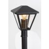 Černá zahradní lampa Paravento pro žárovku E27 102cm