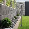 Černá zahradní lampa Paravento pro žárovku E27 102cm