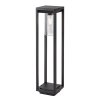 Černý zahradní sloupek Zernest pro žárovku E27 60cm