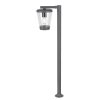 Antracitová zahradní lampa Savano pro žárovku E27 98cm