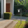 Antracitová zahradní lampa Savano pro žárovku E27 98cm