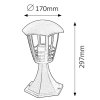 Černá zahradní lampa Marseille pro žárovku E27 29,7cm
