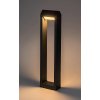 Antracitové zahradní LED sloupkové svítidlo Medna náklopné 8W IP54 65cm