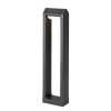 Antracitové zahradní LED sloupkové svítidlo Medna náklopné 8W IP54 65cm