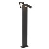 Antracitové zahradní LED sloupkové svítidlo Telde náklopné 14W IP54 75cm