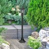 Černá zahradní lampa Velence pro žárovku E27 105cm