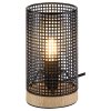 Černá stolní lampa Boogie s perforovaným stínítkem pro žárovku E14