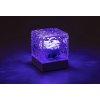 Průhledná designová LED RGB stolní lampa Cubiko na baterie s DO