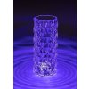 Průhledná LED RGB nabíjecí lampa Siggy 1,5W s DO