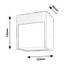 Bílé fasádní LED svítidlo Balimo 12W IP54
