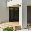 Černé fasádní svítidlo Zernest pro žárovku E27
