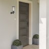 Černé fasádní svítidlo Dubrovnik Up pro žárovku E27