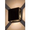 Černé fasádní LED svítidlo Lippa 6W IP54